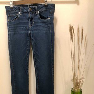 American Eagle Dark Denim skinny jeans 6 long fit